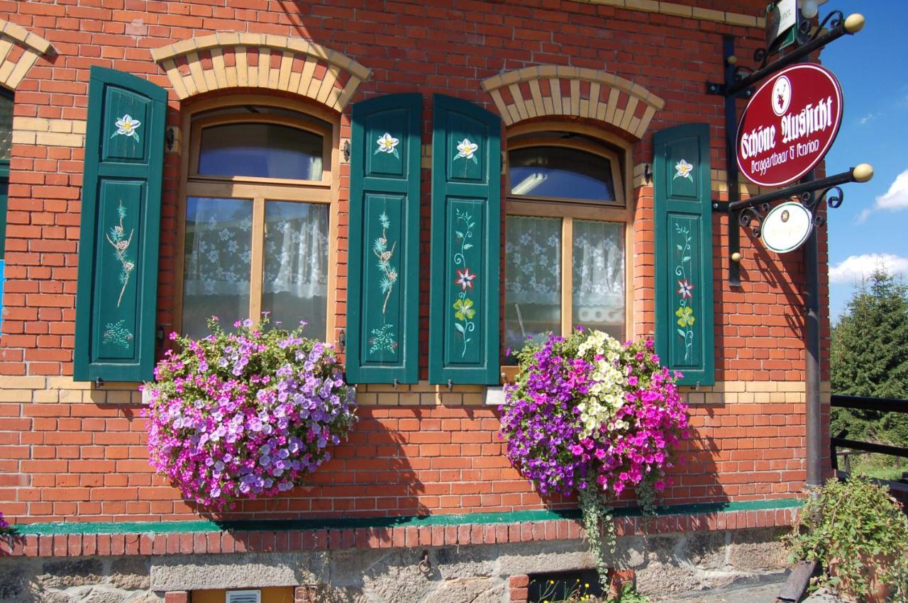Berggasthaus & Pension Schoene Aussicht Klingenthal Eksteriør bilde